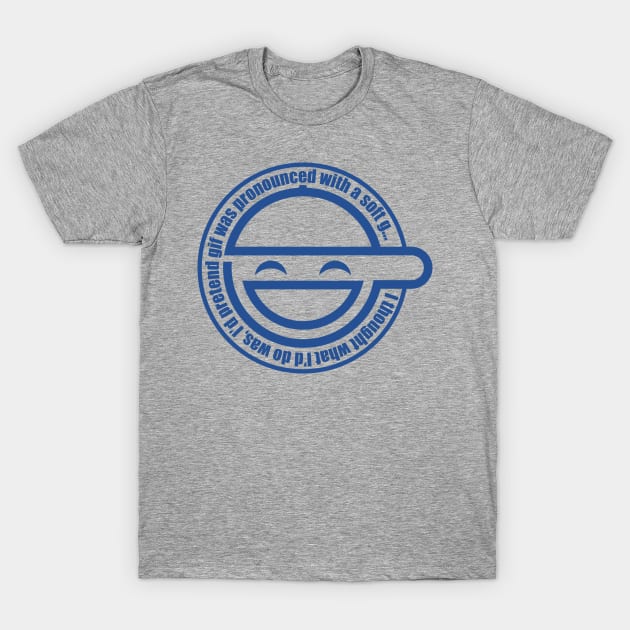 Laughing Man Gif T-Shirt by YMMVSPSFD